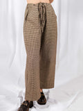 Emmy Drawstring Pant in Houndstooth | Mata Traders