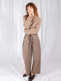 Emmy Drawstring Pant in Houndstooth | Mata Traders