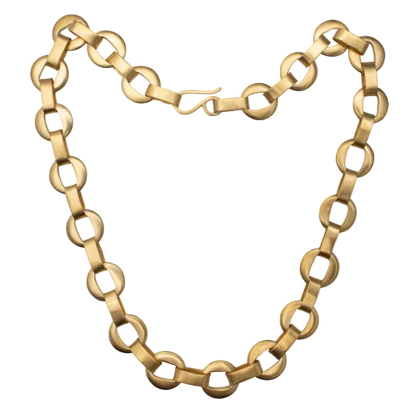 Jane Diaz | Cut Out Disc Chain Necklace