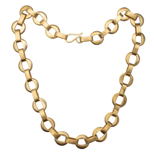 Jane Diaz | Cut Out Disc Chain Necklace