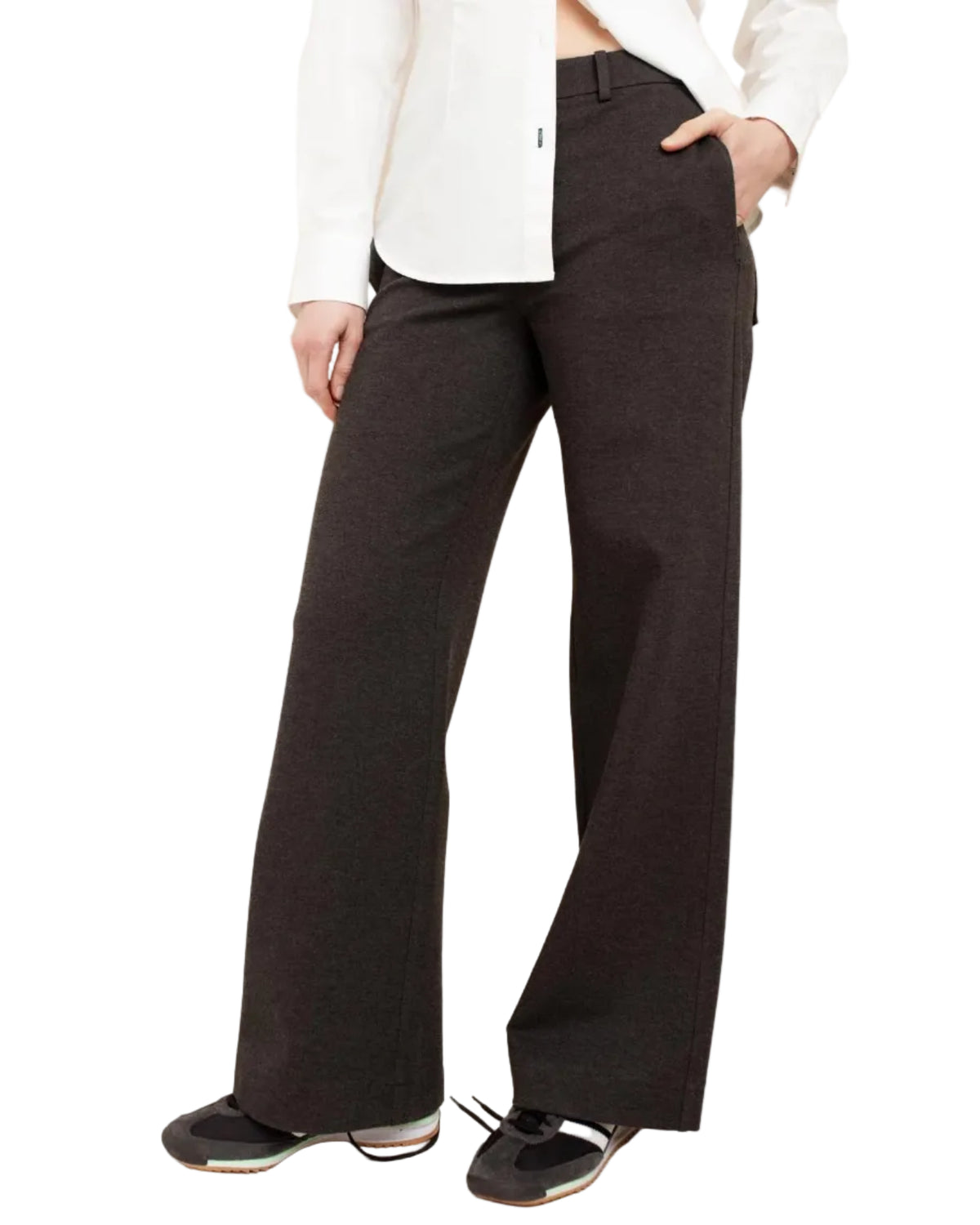 Paper Label | Black Wide Leg Trouser