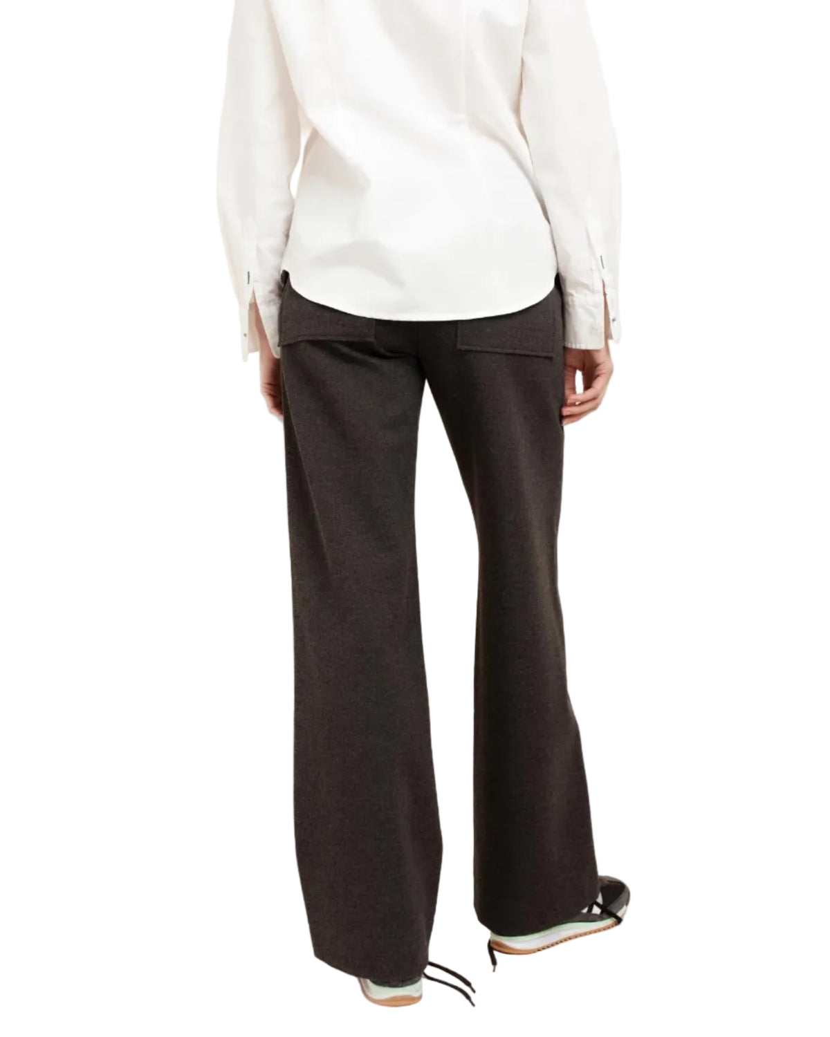 Paper Label | Black Wide Leg Trouser