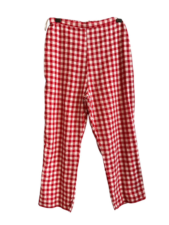 Injiri Ladies Red checkered Pants