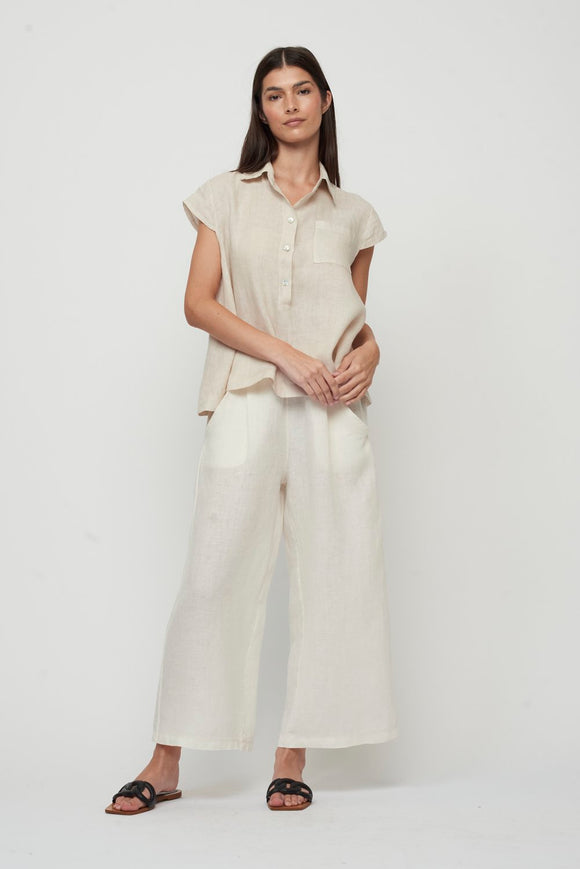 Linen blouse / Pistache