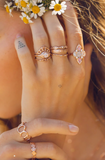 Diamond Sprinkle Gold Ring in Size 6 | Sirciam