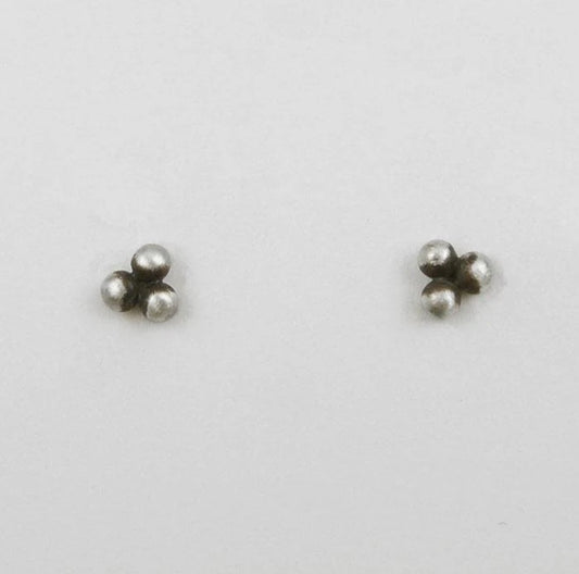 Three Ball Clover Post Earrings / Jane Diaz