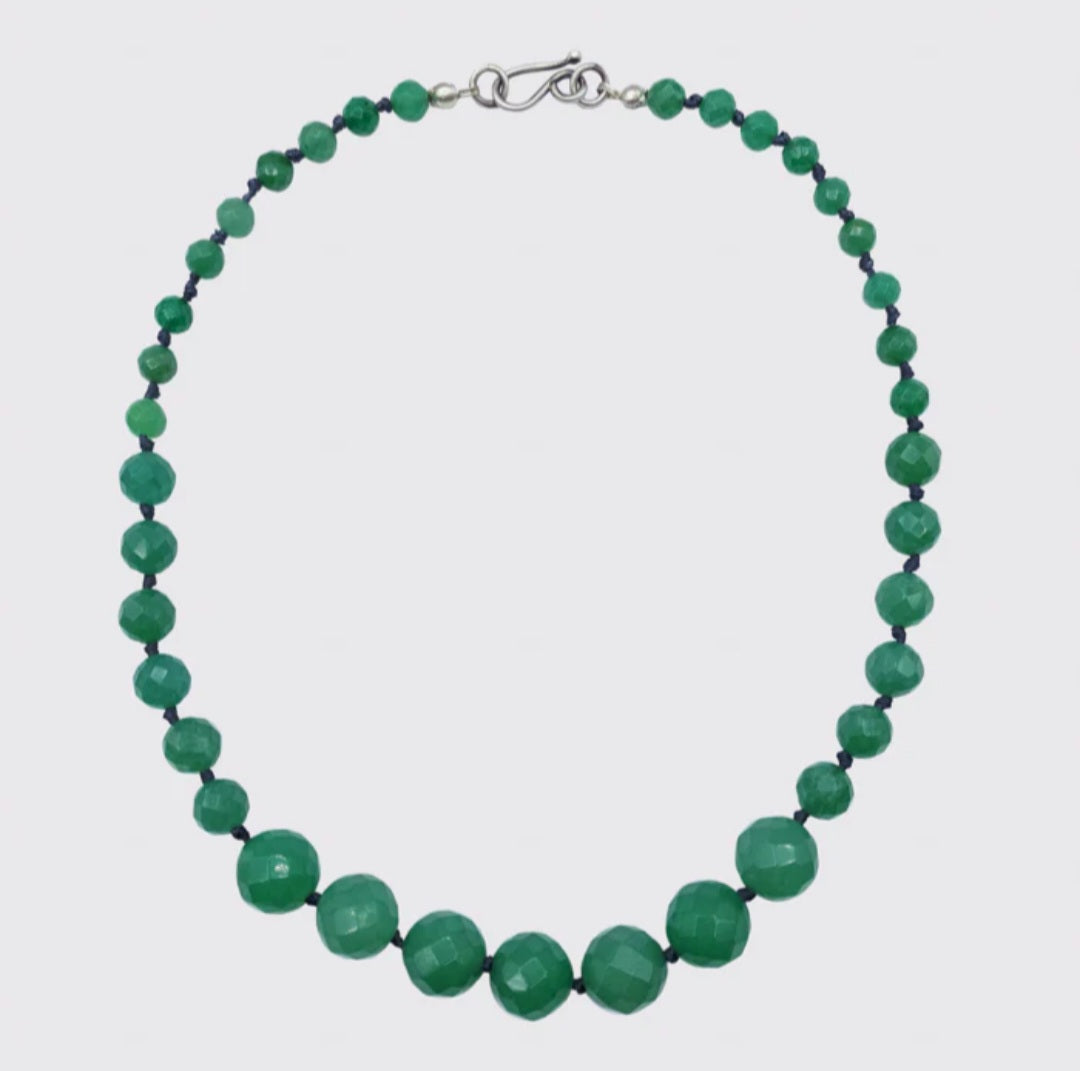 Knotted Aventurine Necklace / Jane Diaz