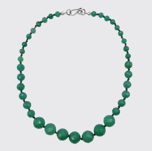 Knotted Aventurine Necklace / Jane Diaz