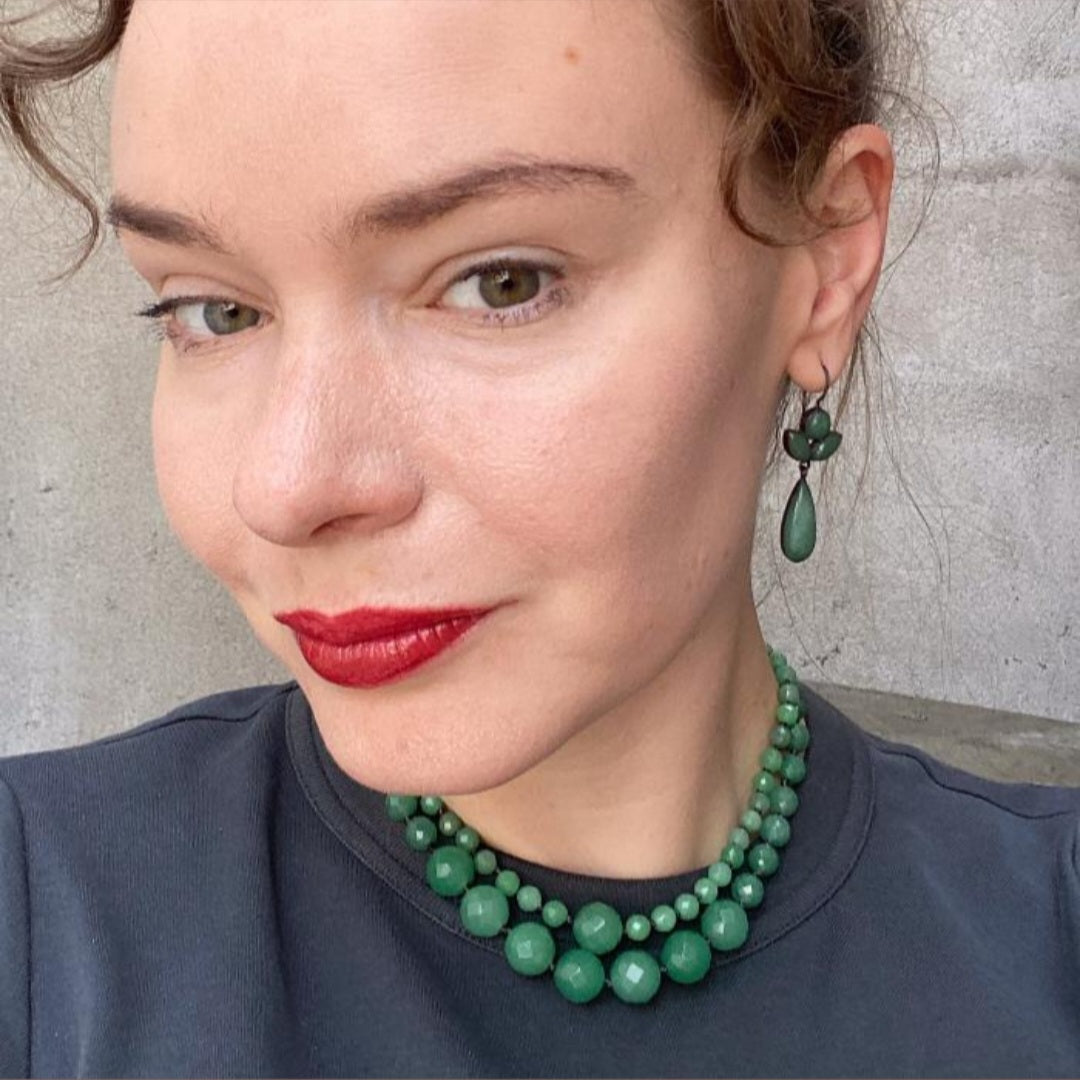 Knotted Aventurine Necklace / Jane Diaz