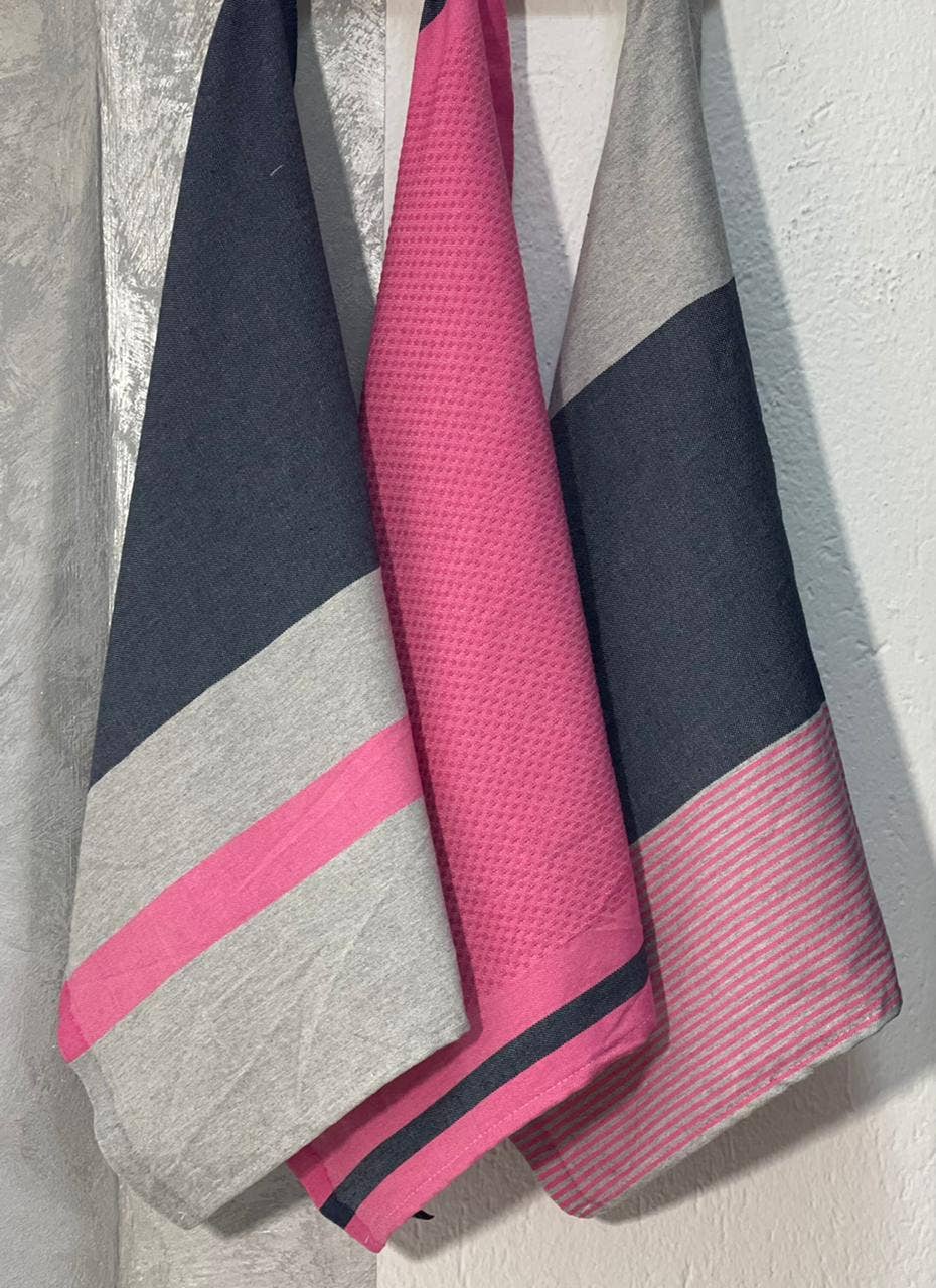 All By FOUTA Set of 3 Hand Towels