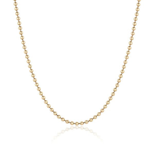14k yellow gold Ball Chain| EMBLM