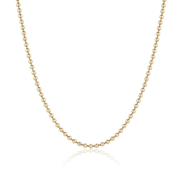14k yellow gold Ball Chain| EMBLM