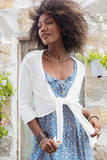 Cotton Ballet Tie Front Cardigan | Wooden Ships