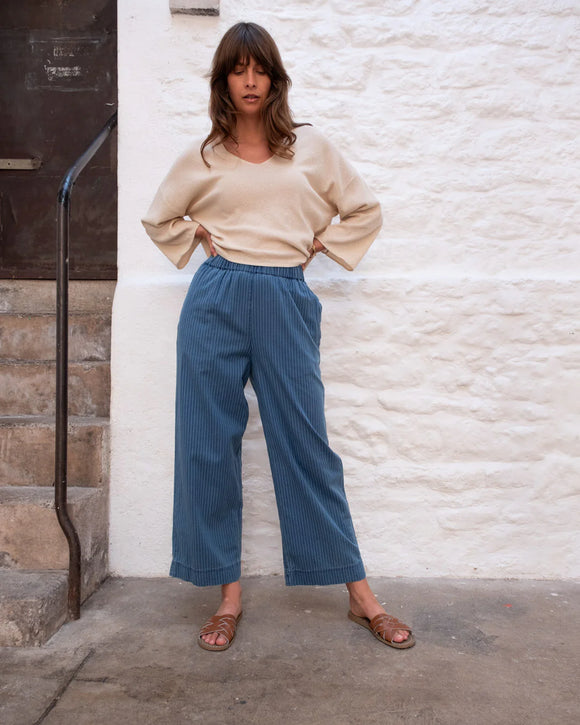 Orla Trousers - Denim Stripe