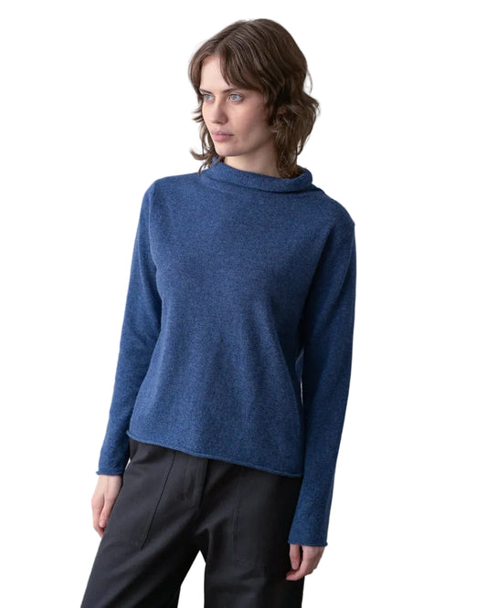 Bibico | Blue Boat Neck Jumper