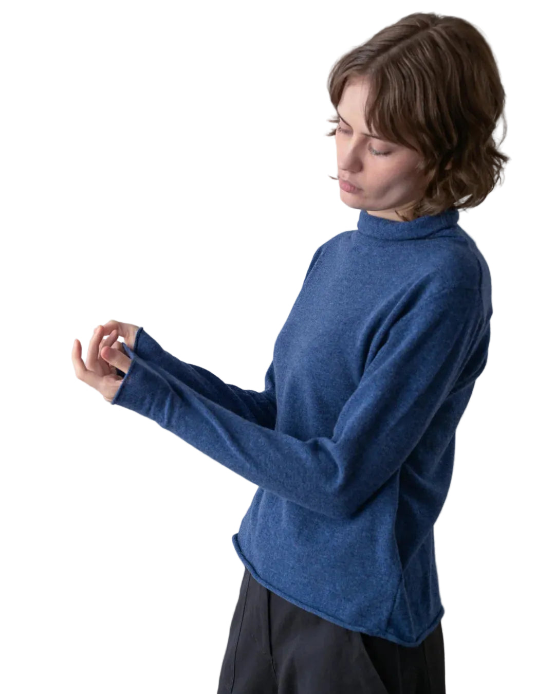 Bibico | Blue Boat Neck Jumper