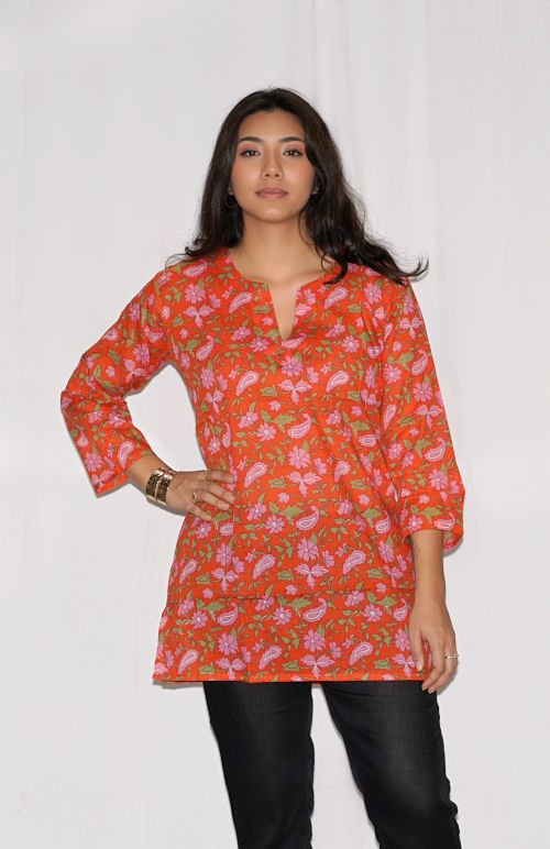 Dolma Coral Tunic