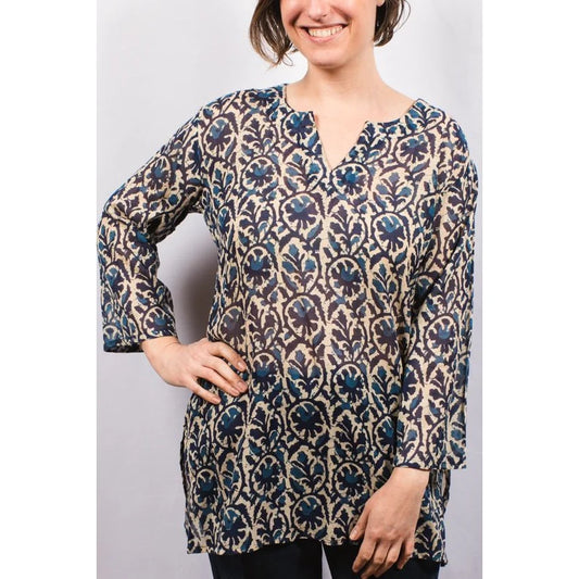 Dolma Navy and Beige Tunic