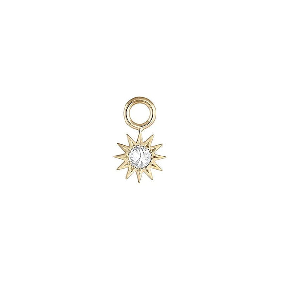 Inverted Diamond Spur Pendant in 14k yellow gold & diamond| EMBLM