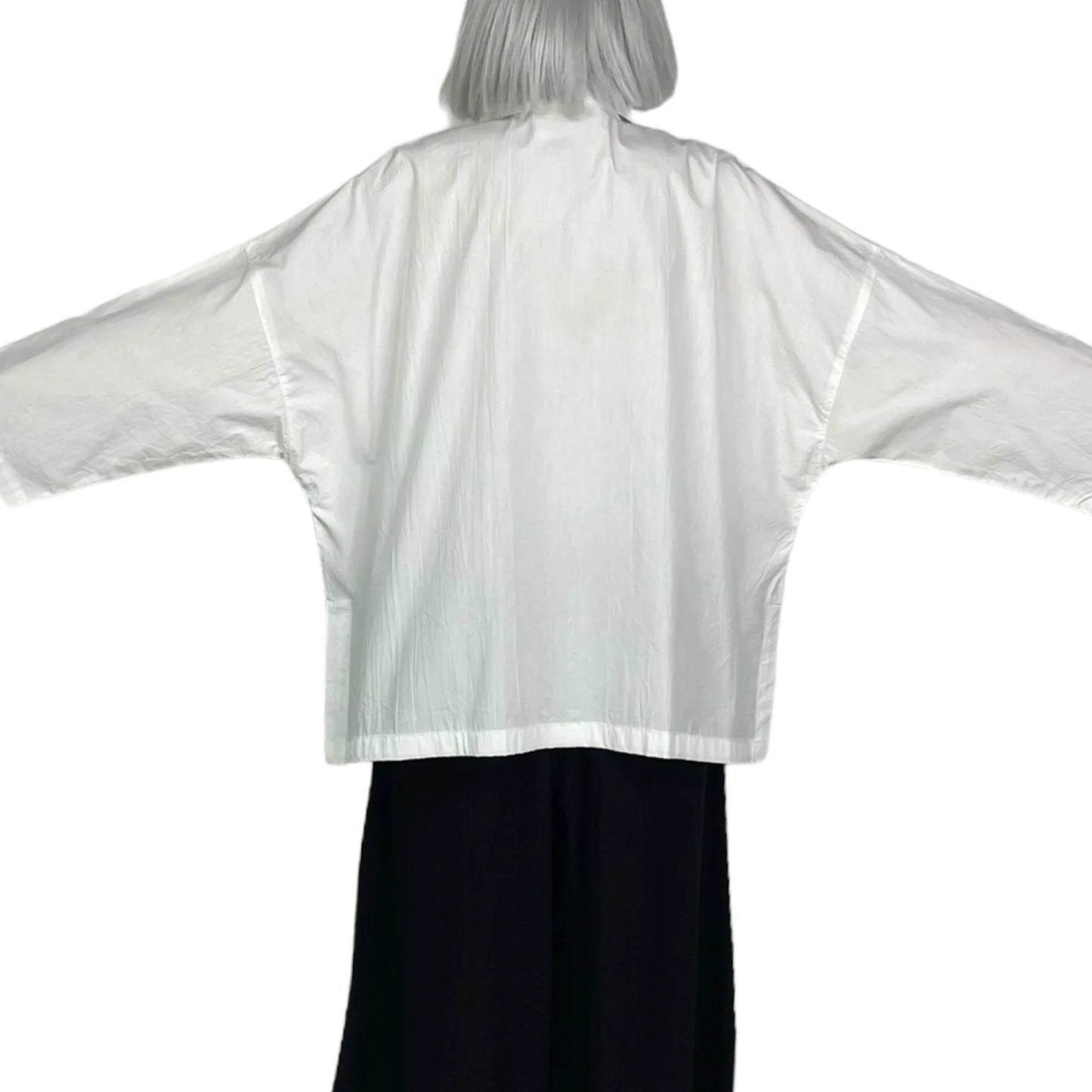 Crinkle Cotton Big Shirt / Eleven Stitch