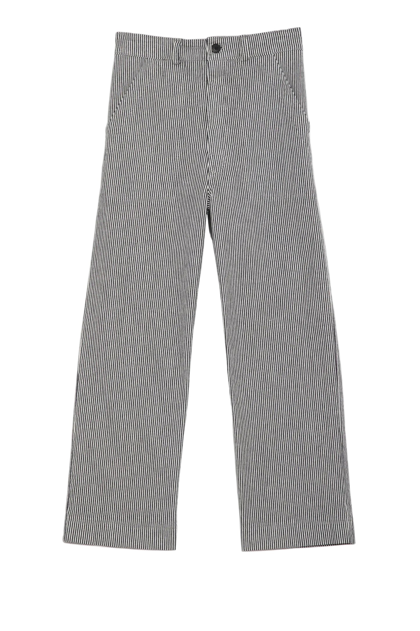 Prairie Underground | Black and White Cropped Pinstripe Jean