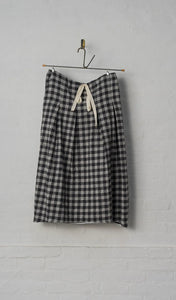 Skirt Jude in grey checks | H+ Hannoh Wessel