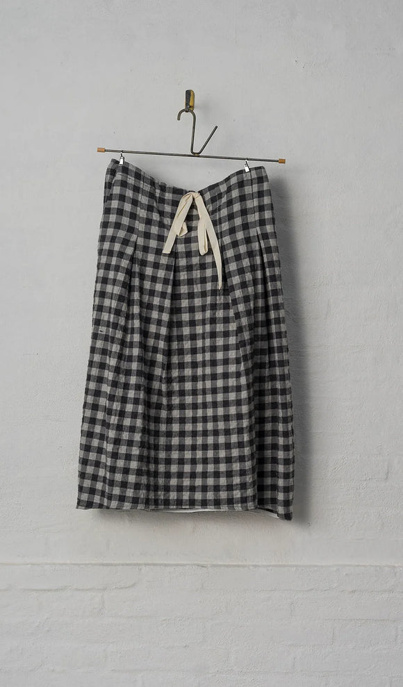 Skirt Jude in grey checks | H+ Hannoh Wessel