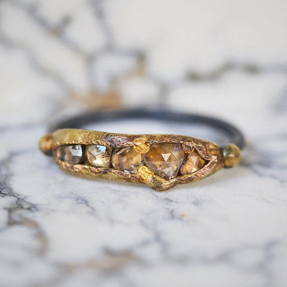 Rose Cut Diamond Band | Variance Objects
