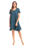 Thai Crinkle Cotton Cap Sleeve Dress