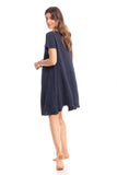 Thai Crinkle Cotton Cap Sleeve Dress