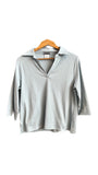 Blue Casual Collared Shirt | IRIDIUM