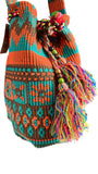Vibrantly Colored Drawstring Shoulder Bag | Artisans in India