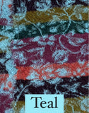 100% Wool Floral Striped Scarf | BUTAPANA