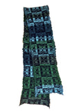 100% Wool Block Patterned Scarf | BUTAPANA