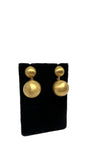 Large Gold Ball Drop Stud Earrings  | Jane Diaz