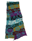100% Wool Floral Striped Scarf | BUTAPANA