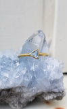 Light Blue Topaz Triangle Ring | Kothari