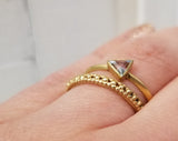 Light Blue Topaz Triangle Ring | Kothari