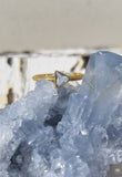 Light Blue Topaz Triangle Ring | Kothari