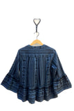 Blue Patterned Blouse  | Dylan