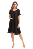 Thai Crinkle Cotton Cap Sleeve Dress