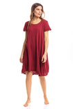 Thai Crinkle Cotton Cap Sleeve Dress