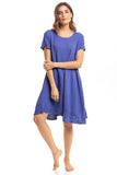 Thai Crinkle Cotton Cap Sleeve Dress