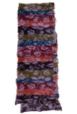 100% Wool Floral Striped Scarf | BUTAPANA