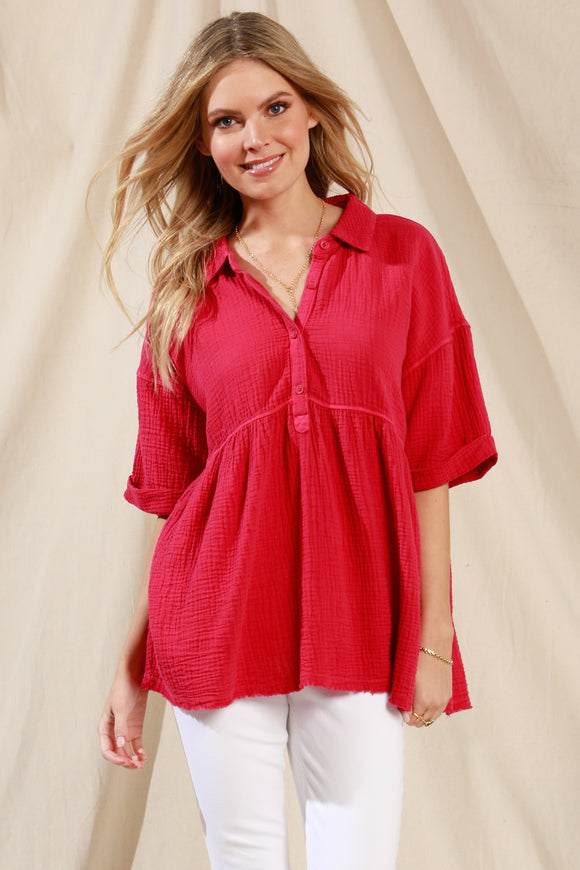 Overside Roll Sleeve Pullover | Mododoc