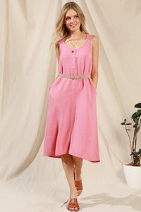 Double Scoop Midi Dress | Mododoc