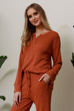 Boxy Thermal Henley Top | Mododoc