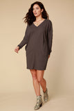 Dolman V-Neck Dress | Mododoc