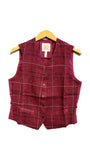 Gemma Vest in Berry Check | H+ Hannoh Wessel