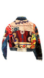 Funky Mutli-Colored Cropped Denim Jacket-- Only 1 Left | Desigual